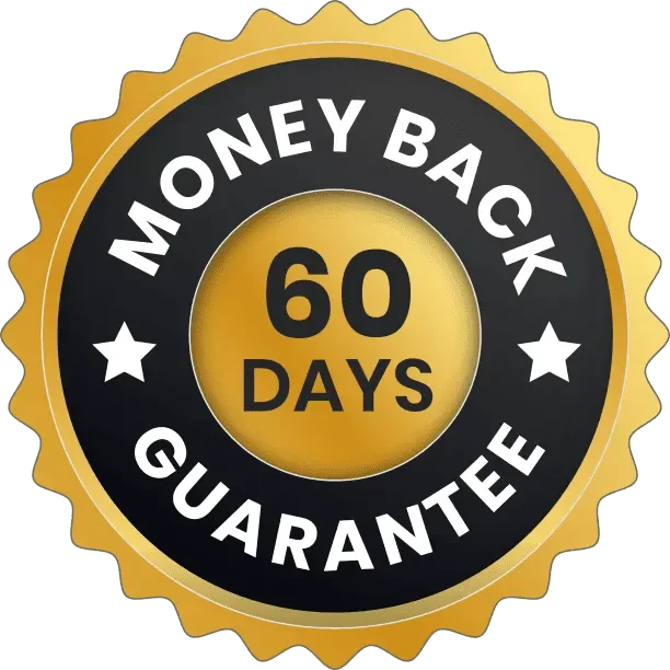 HepatoBurn 60 day money back guarantee badge